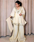 Mirror Gold Tissue Silk Palazzo Set